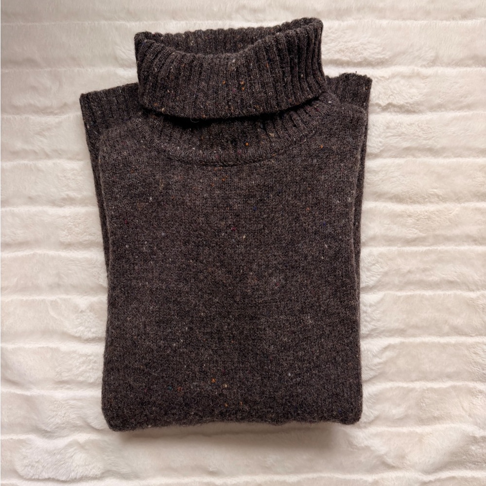 ☕️ Wool Warm Women’s Charcoal Grey Turtleneck Sweater